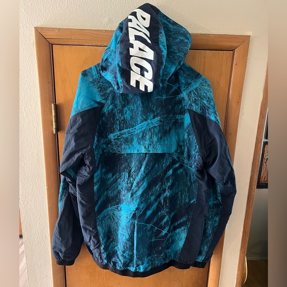 Palace Assymetric Real Tree Shell Top - Blue Camo, Size Small - Picture 5 of 10